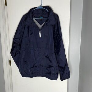 NWOT Tri mountain Windbreaker Jacket with hideaway hood